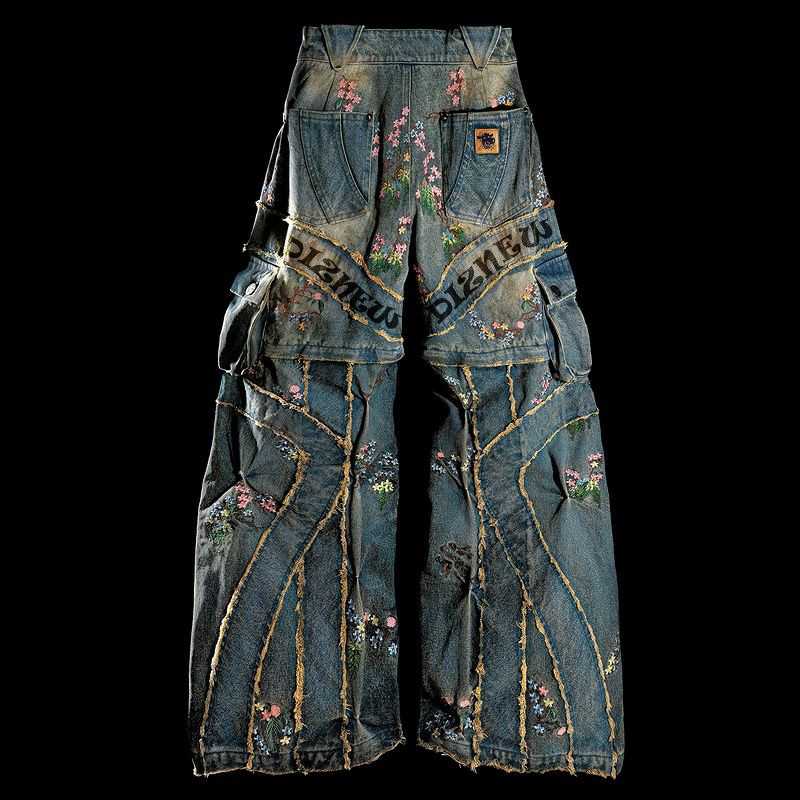 Floral Cargo Jeans