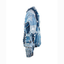 Custom Patchwork Denim Jacket | Made-to-Order Distressed Design