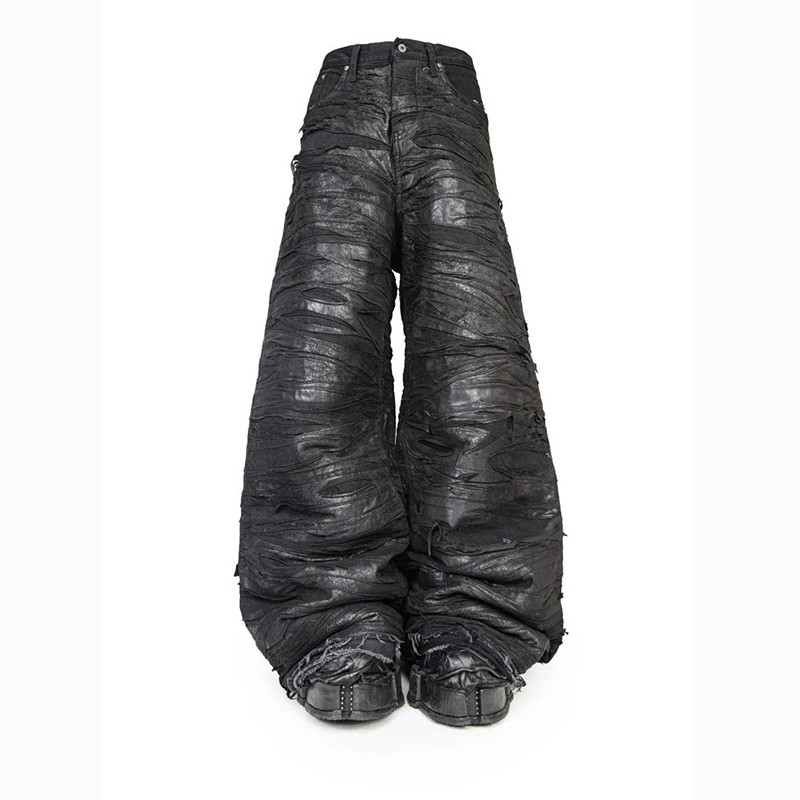 Wholesale Black Textured Pants  