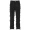 Bespoke Custom Distressed Black Jeans with Unique Ruffled Design | OEM, ODM, and Wholesale Services for Men's Denim Brands