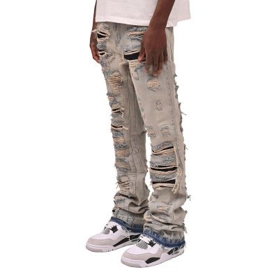 Maßgefertigte Distressed-Jeans für Herren | OEM- und ODM-Dienste | Edgy Ripped Designs
