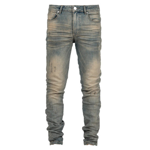 Custom Light-Wash Denim Jeans | OEM & ODM Slim Fit Design for Brands & Wholesalers