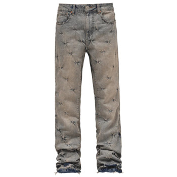 Custom Embroidered Knot Denim Jeans | Ideal for Retailers and Brand Partnerships