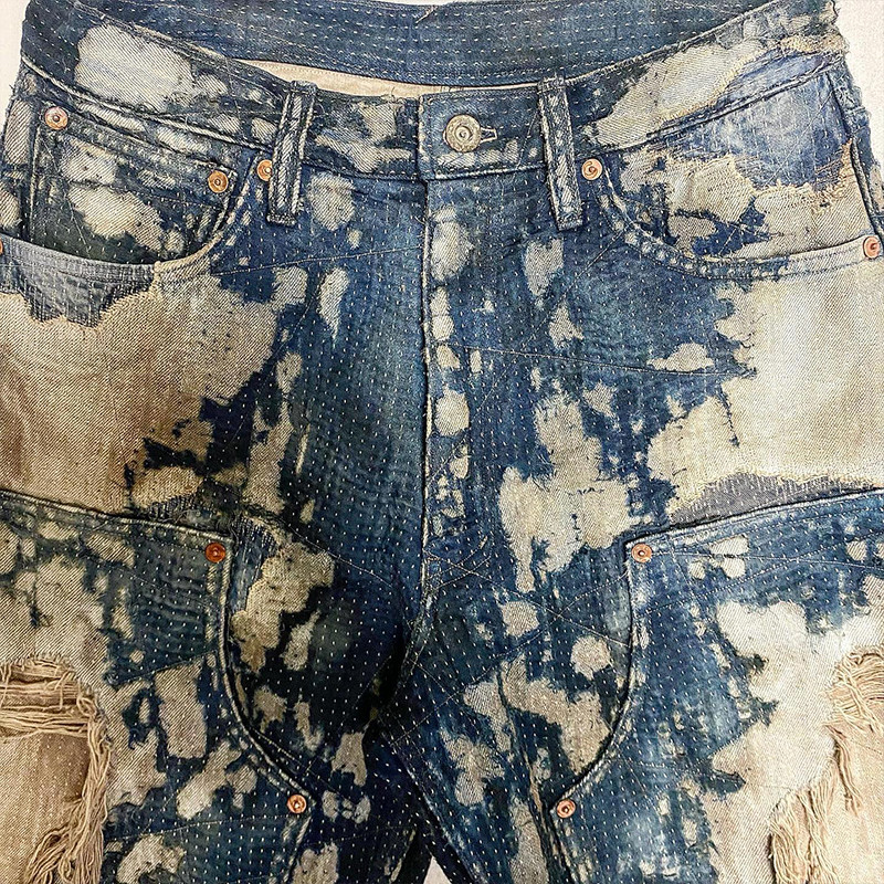 Bespoke denim shorts production