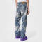 Custom Jacquard Denim Jeans | Geometric Weave Design