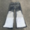Custom Two-Tone Cargo Denim Jeans | Architectural Panel Design