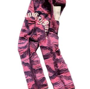 Custom Artistic Tie-Dye Denim | Pink & Purple Distressed Design | Statement Streetwear