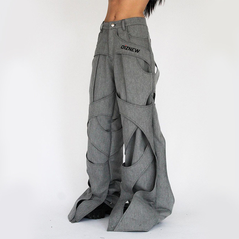 bespoke wide leg design jeans