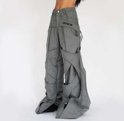 Custom Geometric Panel Denim | Bespoke Architectural Design | Made-to-Order