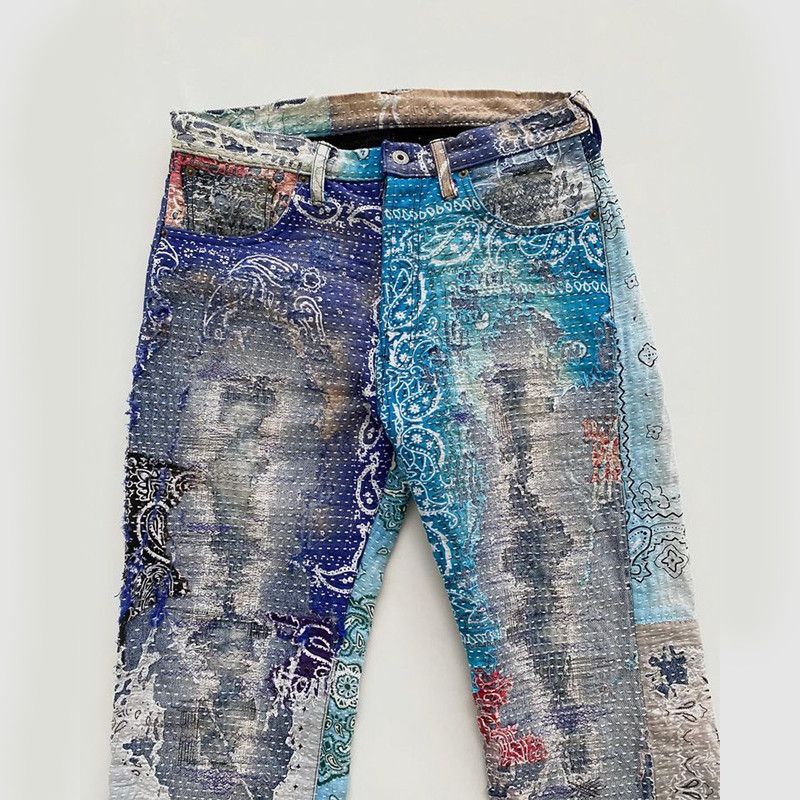 designer embroidered art pants