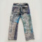 Custom Embroidered Art Jeans | Multi-Color Paisley Design | Bespoke Collection