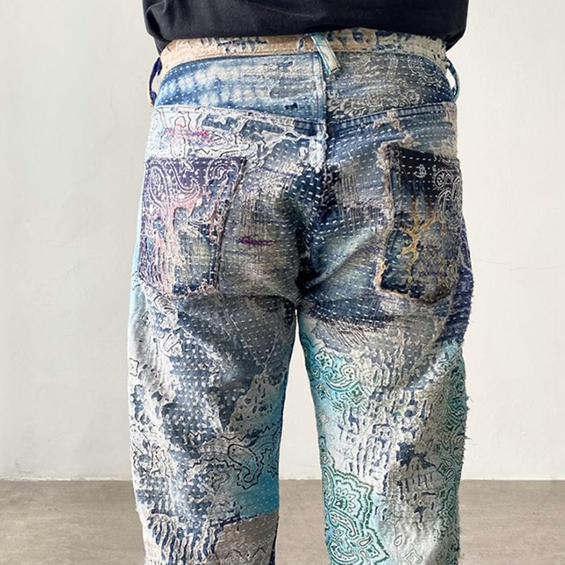 premium stitched jeans