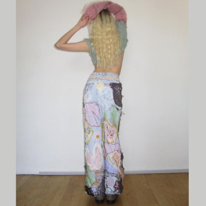 Custom Hand-Crochet Jeans & Patchwork Loose Fit Denim | Bespoke Design
