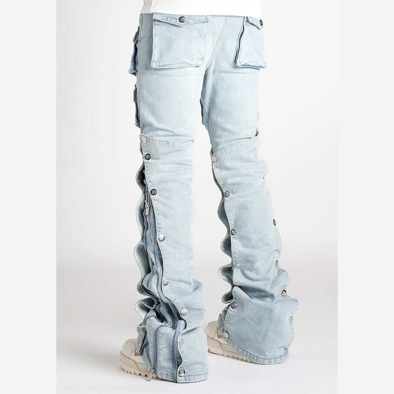 multi-pocket denim