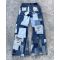 Custom Patchwork Distressed Denim Jeans – Vintage Reconstructed Style