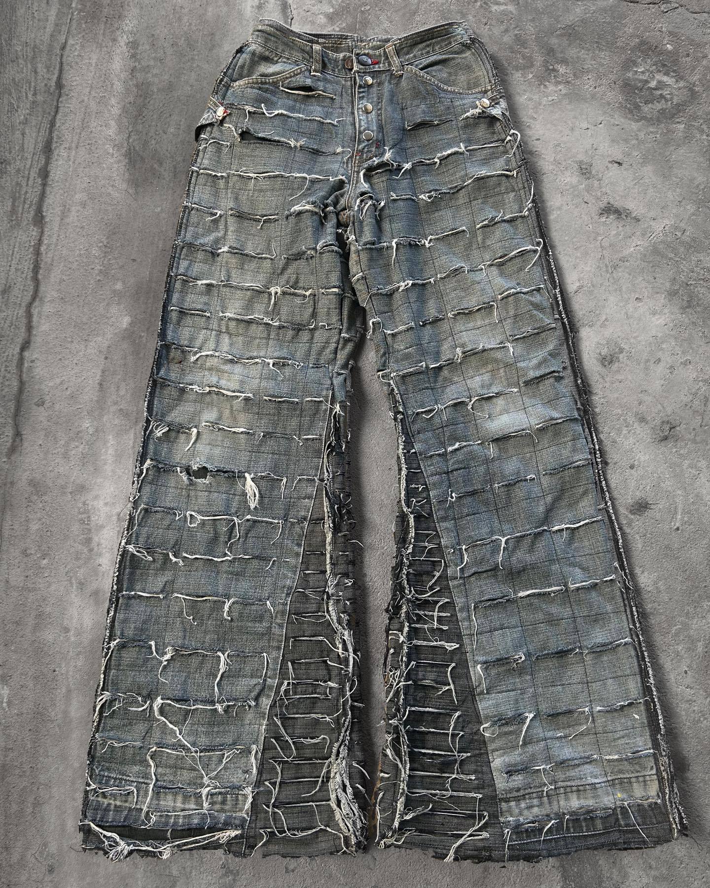 Custom distressed jeans