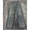Custom Extreme Distressed Grid Cut Denim Jeans – High-Street Fashion