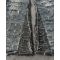 Custom Extreme Distressed Grid Cut Denim Jeans – High-Street Fashion