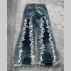 Custom Vintage Distressed Flare Jeans – Boutique Exclusive