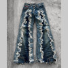 Custom Vintage Distressed Flare Jeans – Boutique Exclusive