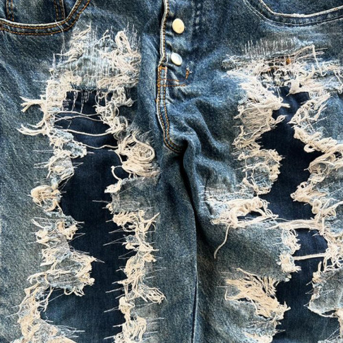 Custom Vintage Distressed Flare Jeans – Boutique Exclusive