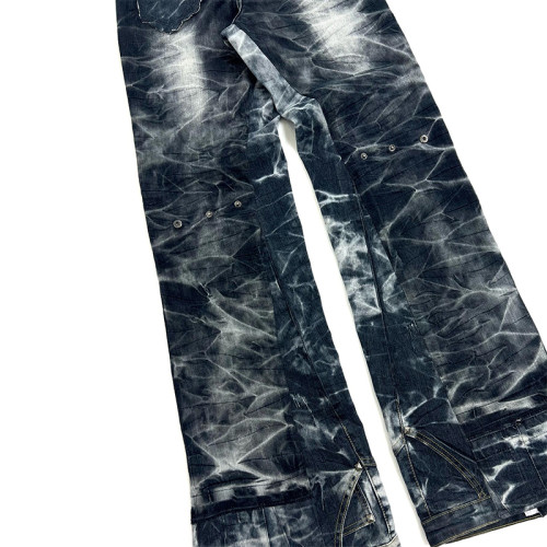 Custom Vintage-Inspired Flare Jeans – High-End Designer Denim