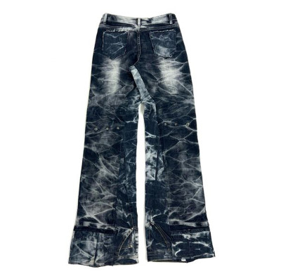 Custom Vintage-Inspired Flare Jeans – High-End Designer Denim