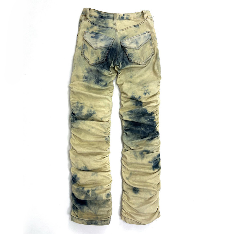 bleach tie-dye denim