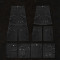 Custom Vintage Crack Print Cargo Jeans – Premium Multi-Pocket Utility Denim