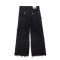 Custom Gothic Denim Jeans – White Eye Appliqué & Handcrafted Distressed Design
