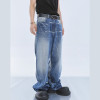 Maßgefertigte Jeans mit weitem Bein und Vintage-Waschung – Übergroße Passform | Blank Wholesale