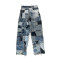 Custom Patchwork Denim Jeans – Handcrafted Vintage Style