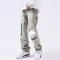 Custom Splashed Paint Washed Denim Jeans – High-Street Fashion