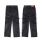 Custom Women Vintage Washed Embroidered Patchwork jeans-Leg Denim