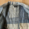 Custom Vintage Patchwork Boro Denim Jacket with Distressed Embroidered Stitching