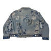 Custom Wholesale DIY Vintage Patchwork Distressed Denim Jacket