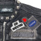 Custom DIY Punk Denim Jacket with Metal Studs & Embroidered Patches