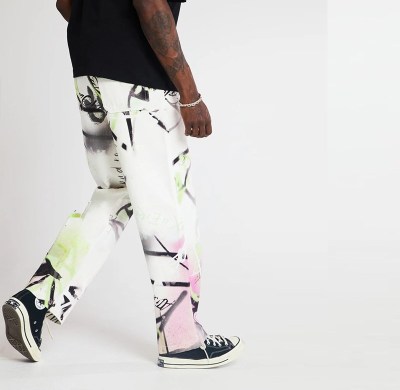 Wholesale Custom Cotton Digital Printing Jeans – Graffiti Streetwear