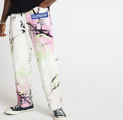 Wholesale Custom Cotton Digital Printing Jeans – Graffiti Streetwear