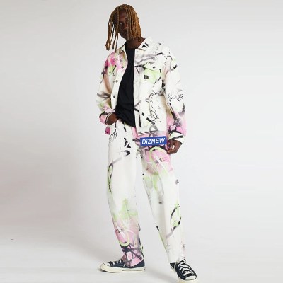 Wholesale Custom Cotton Digital Printing Jeans – Graffiti Streetwear