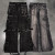 Wholesale Custom Punk & Distressed Denim Cargo Pants