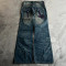 Custom Whisker & Monkey Washed Wide-Leg Fashion Denim
