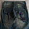 Custom Whisker & Monkey Washed Wide-Leg Fashion Denim