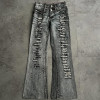 Custom Double Waist Distressed Denim Jeans – Wholesale