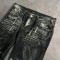 Custom Vintage Whiskered Denim Jeans – Handcrafted for High-End Fashion