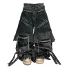Custom Avant-Garde Layered Denim Pants – High-Fashion Statement Piece