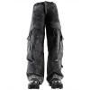 Custom Washed Cutout Layered Denim Pants – Avant-Garde