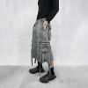 Custom Multi-Pocket Washed Denim Shorts – Utility Streetwear