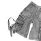 Custom Multi-Pocket Washed Denim Shorts – Utility Streetwear