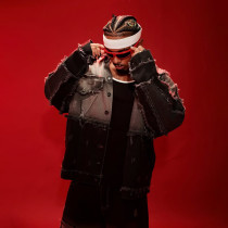 Custom Vintage Washed Frayed Patchwork Denim Jacket